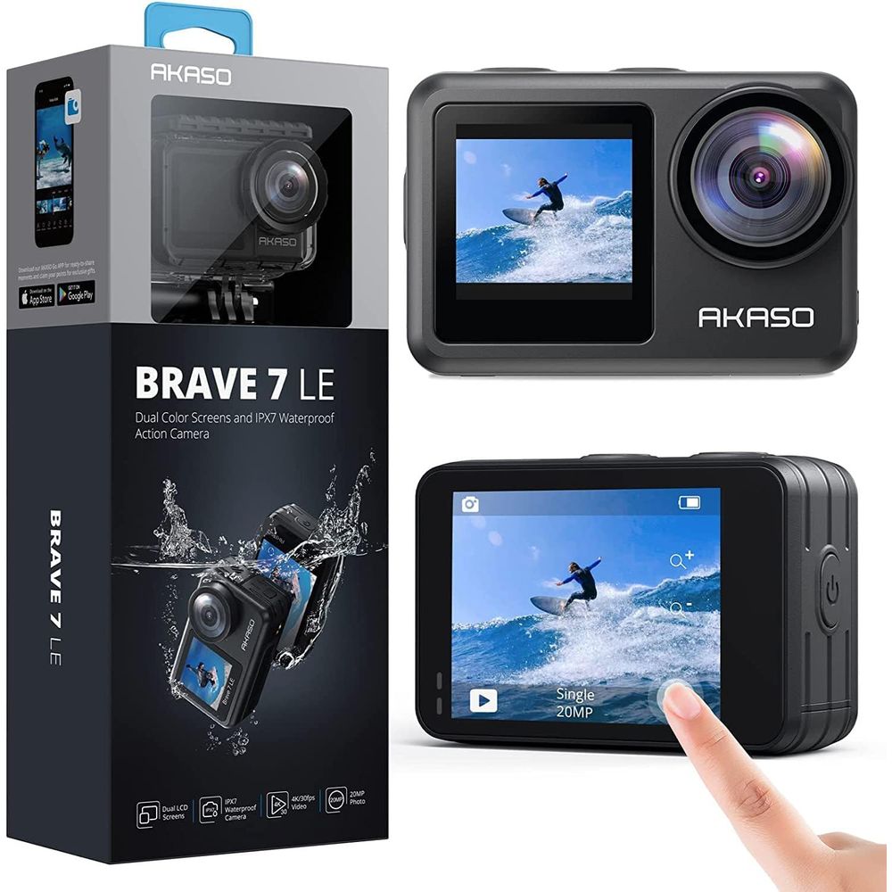 Action Camera 4K - 4K30FPS 20MP Action Camera with Touch