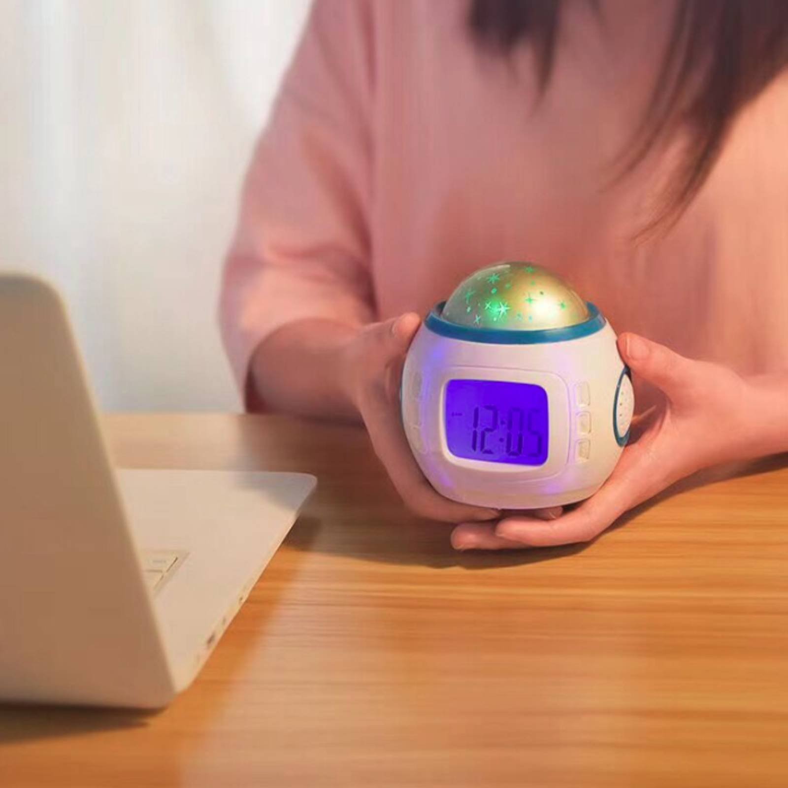 Electronics And Gadgets K - Celestial Shine Display Alarm Timepiece Colorful