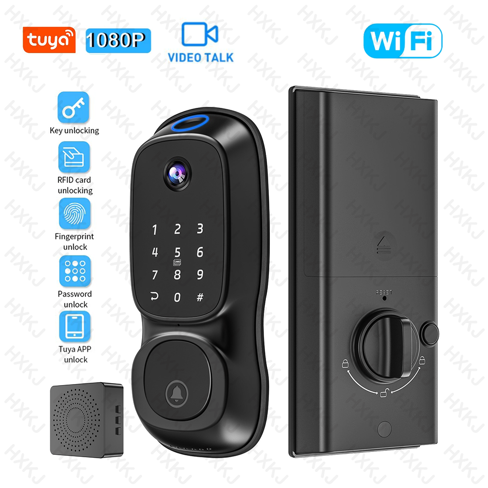 Tuya Wifi Smart Door Lock ‎Cam - Electronics & Gadgets Charging Gocable 8 In 1 Edc 100W Cable ulasan dan harga