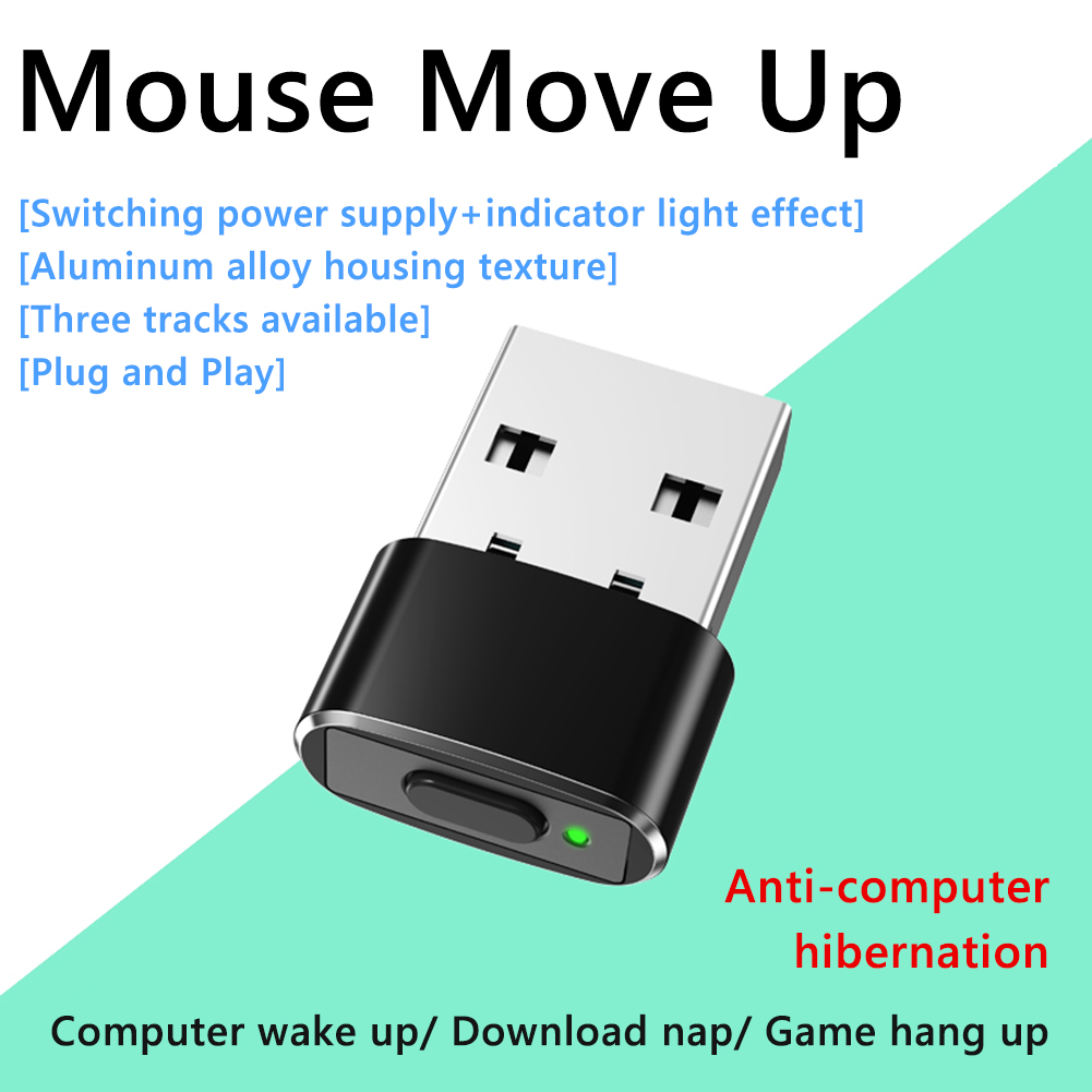 M8 M10 Mouse Jiggler Silent Au - Auto Mouse Mover ulasan dan harga