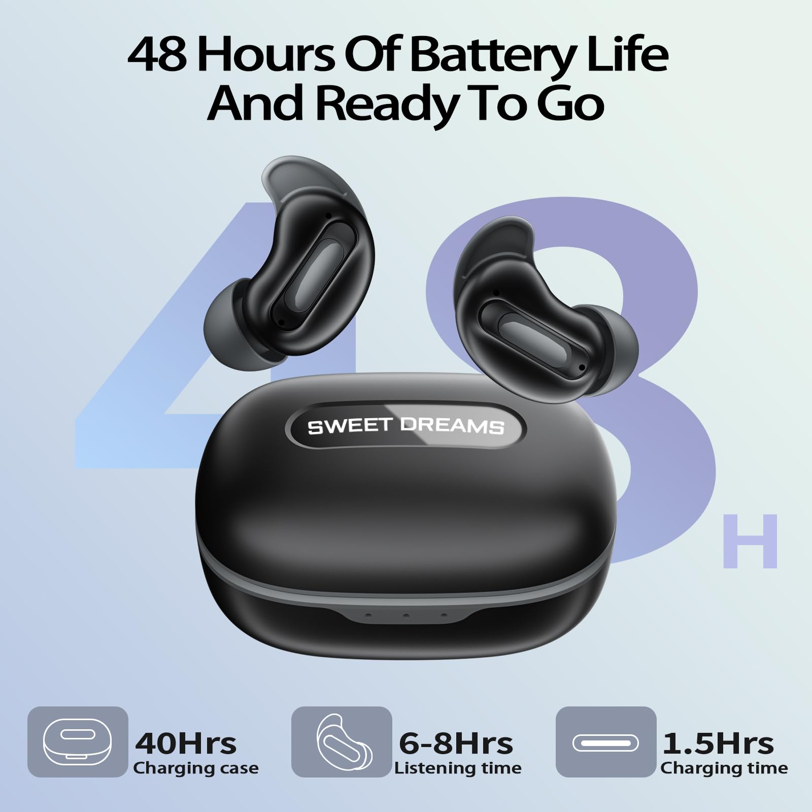 D20 Mini Sleep Earbuds for Sid - Earbuds Anc Wireless ulasan dan harga