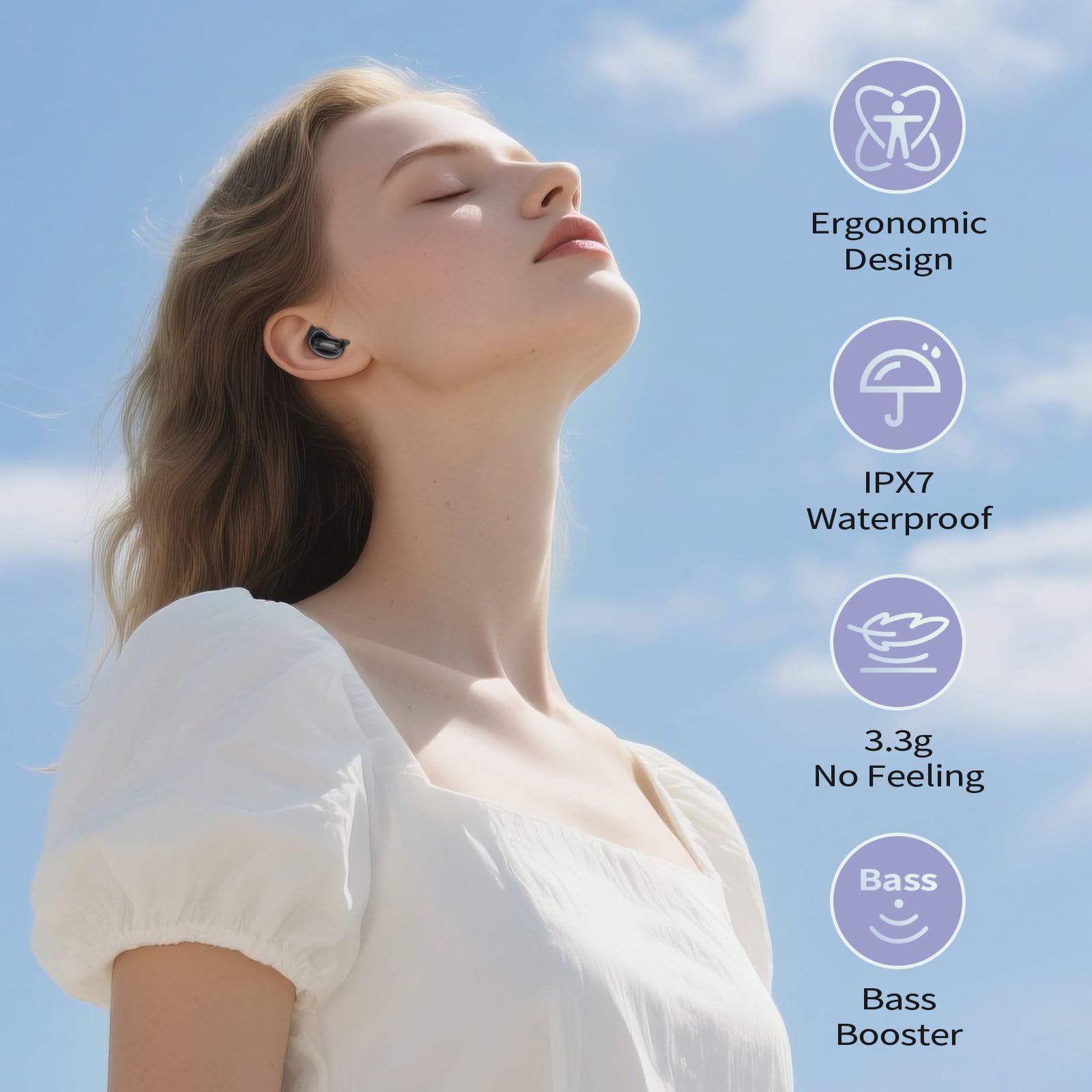 D20 Mini Sleep Earbuds for Sid - Earbuds Anc Wireless ulasan dan harga