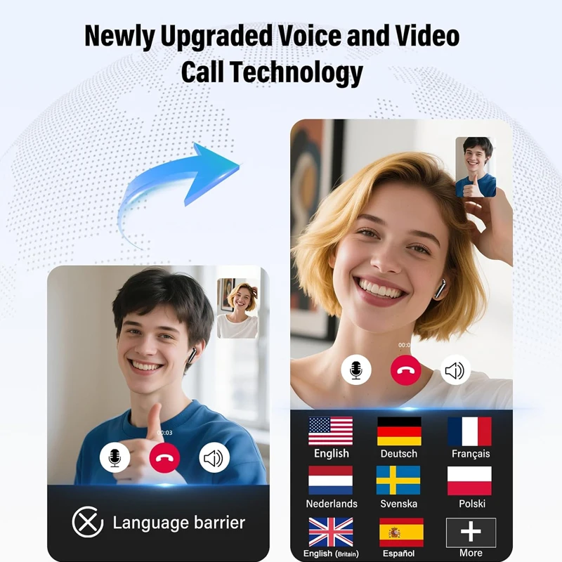 UYUXIO TWS Real Time Translati - Earbuds Anc Wireless ulasan dan harga