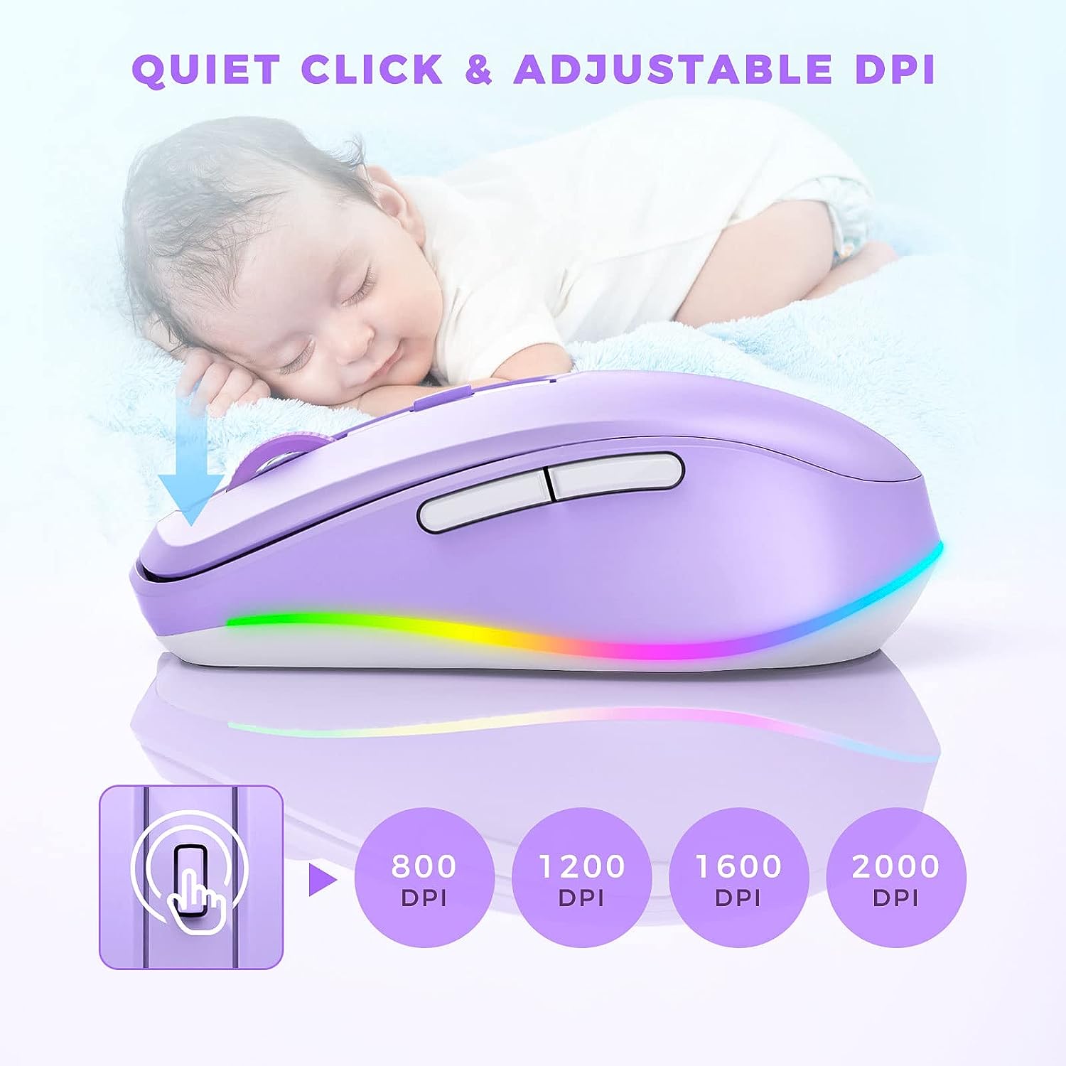 Wireless Mouse Jiggler LED Rec - Auto Mouse Mover ulasan dan harga